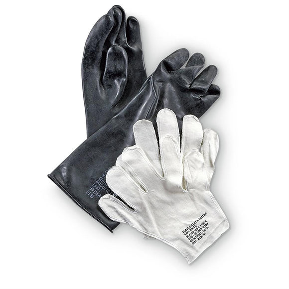 US GI Rubber Chemical Gloves 5 Pack