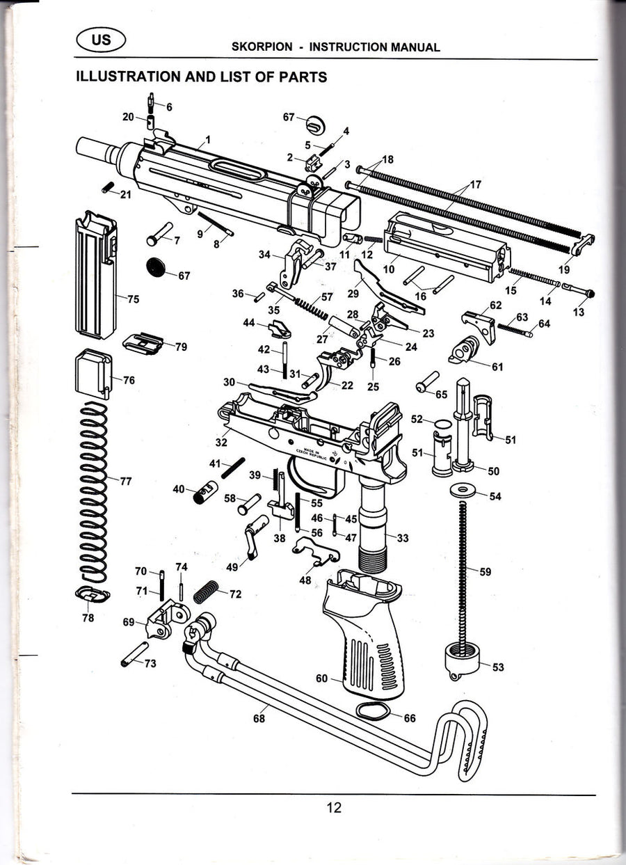 VZ-61 Parts