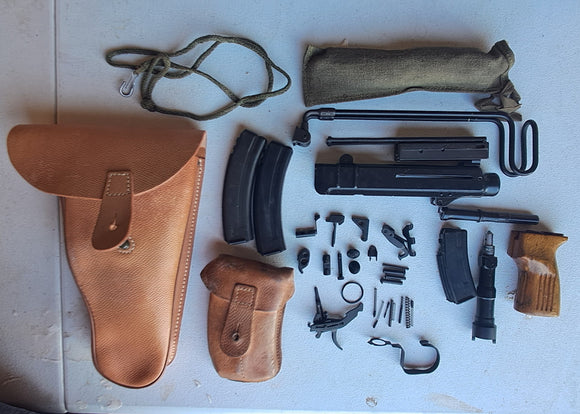 Czech VZ-61 Škorpion Parts Kit with Barrel and Accessories.