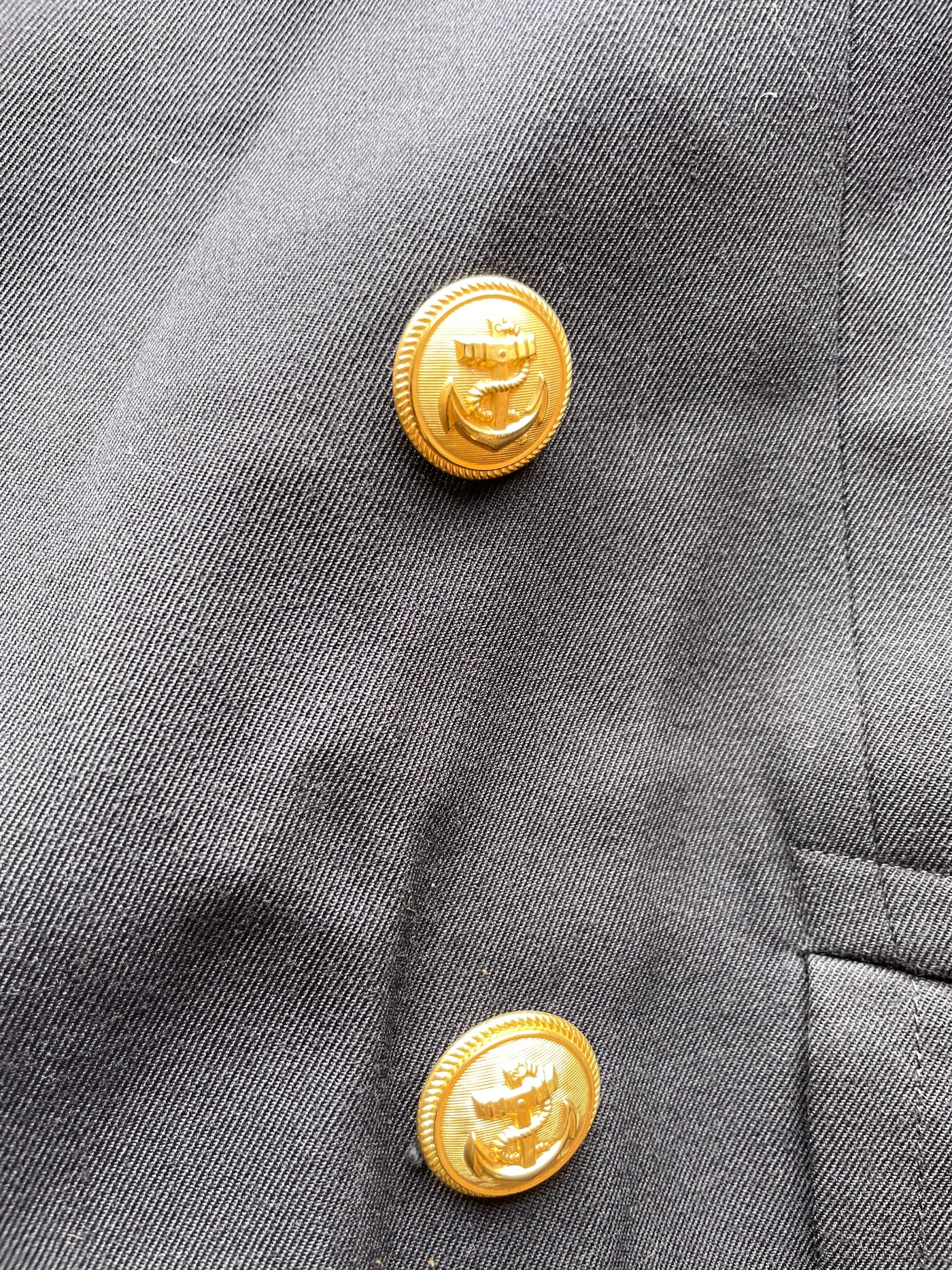 German Naval Peacoat Poly Blend