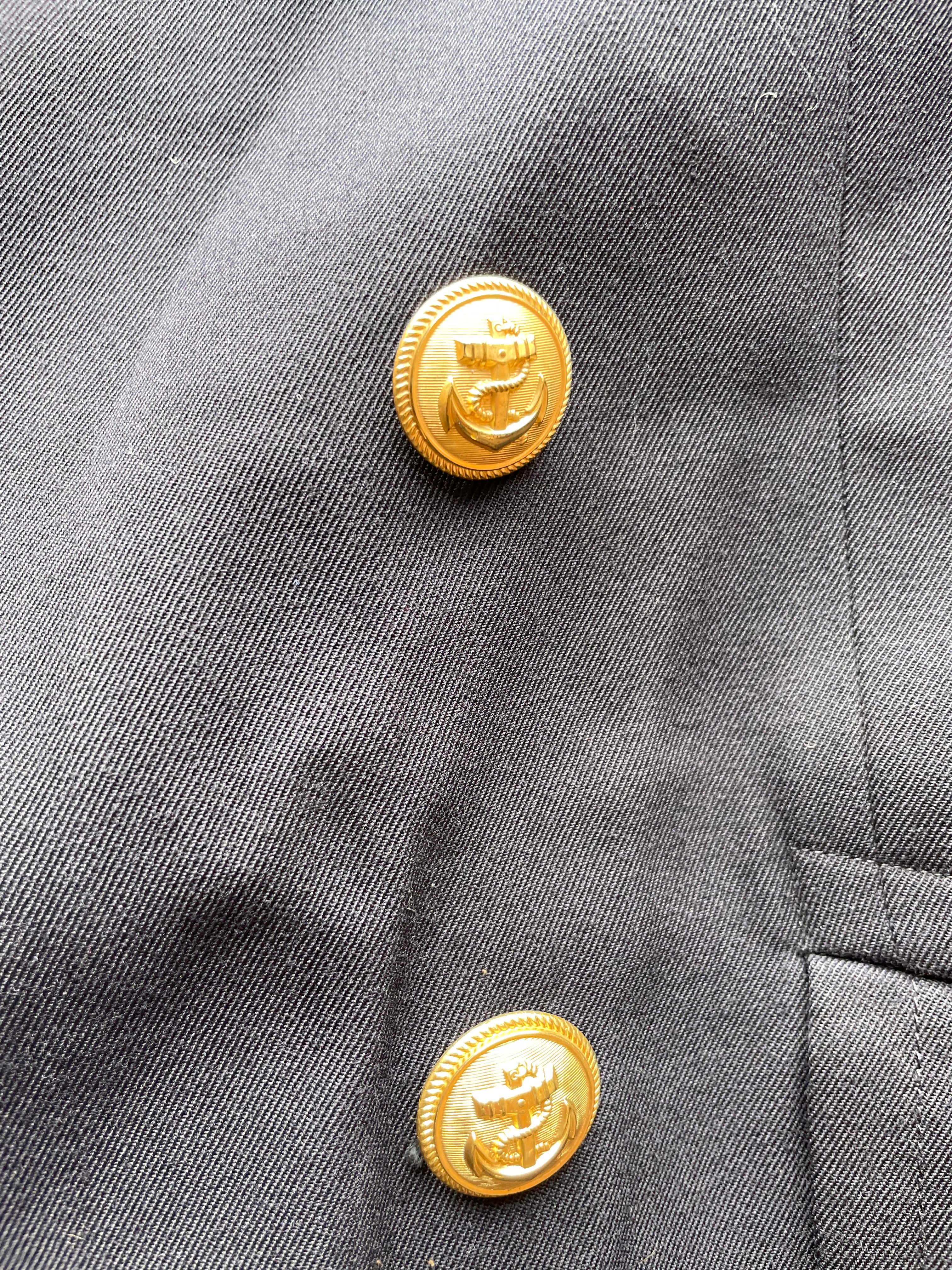 German Naval Peacoat Poly Blend