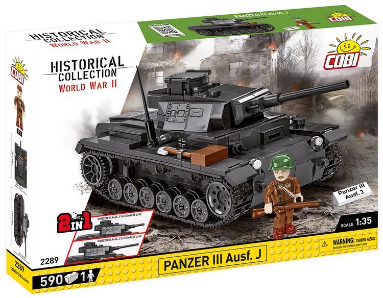 COBI Panzer III Ausf. J Tank : Set #2289