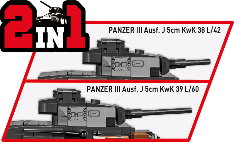 COBI Panzer III Ausf. J Tank : Set #2289