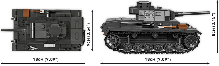 COBI Panzer III Ausf. J Tank : Set #2289