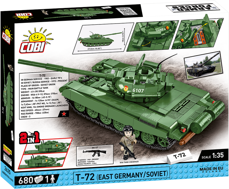 COBI T-72 (East Germany/Soviet) Tank : Set #2625