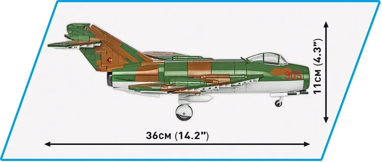 COBI LIM-5 (MIG-17F) East Germany Air Force Jet: Set #5825