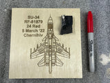 SU-34 (RF-81879 24 Red) Desktop Trophy