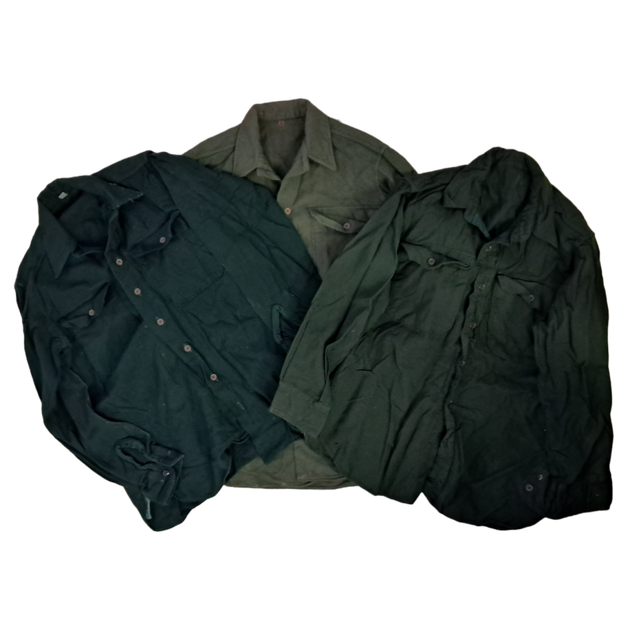 US Military Green Dyed Wool Shirt