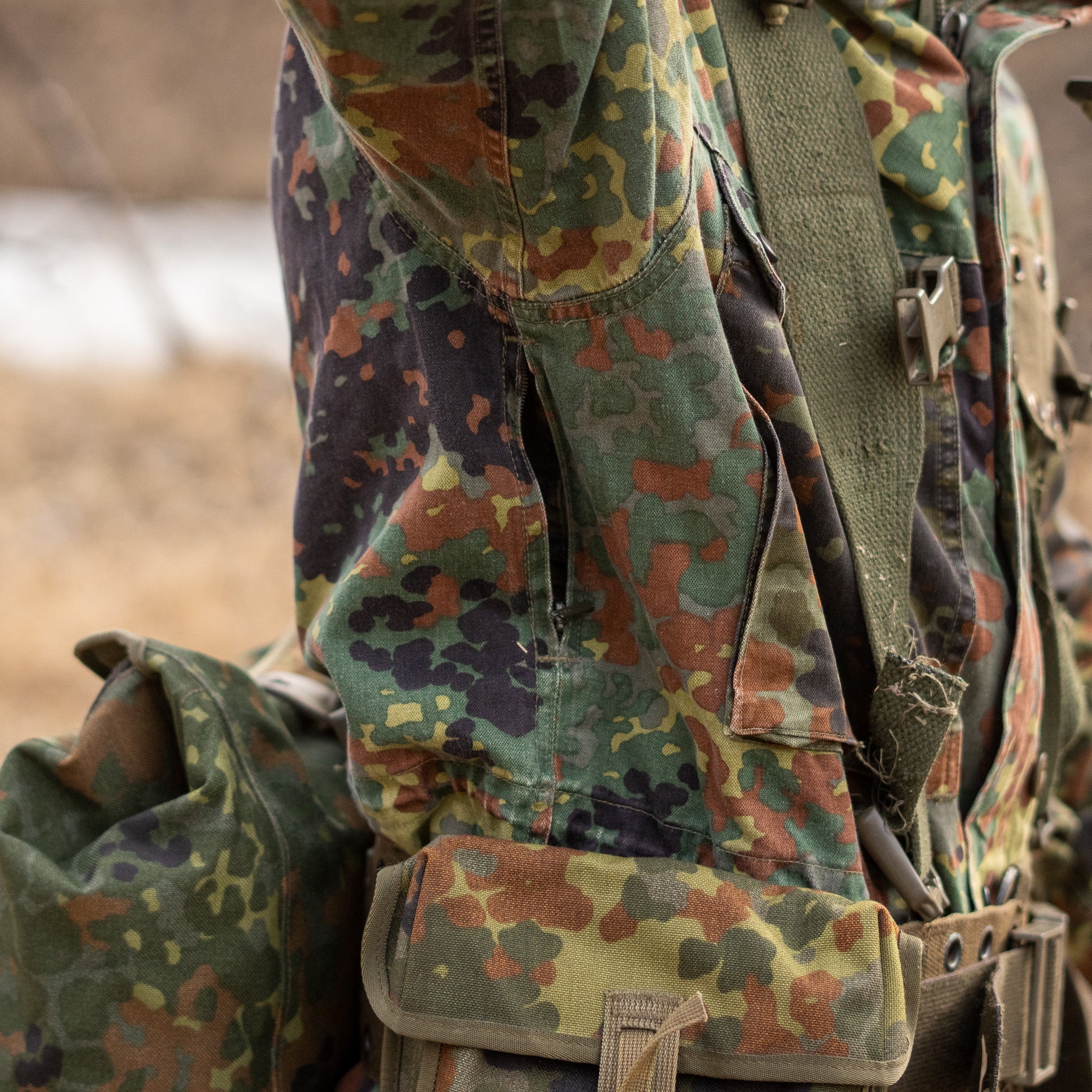 Grade 2 Issued Bundeswehr Flecktarn Parka