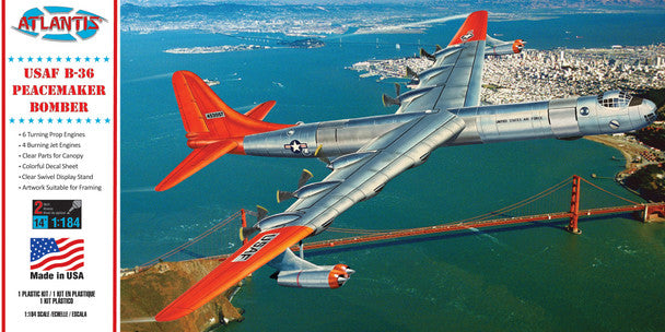 Atlantis B-36 Bomber 1:184 Model Kit