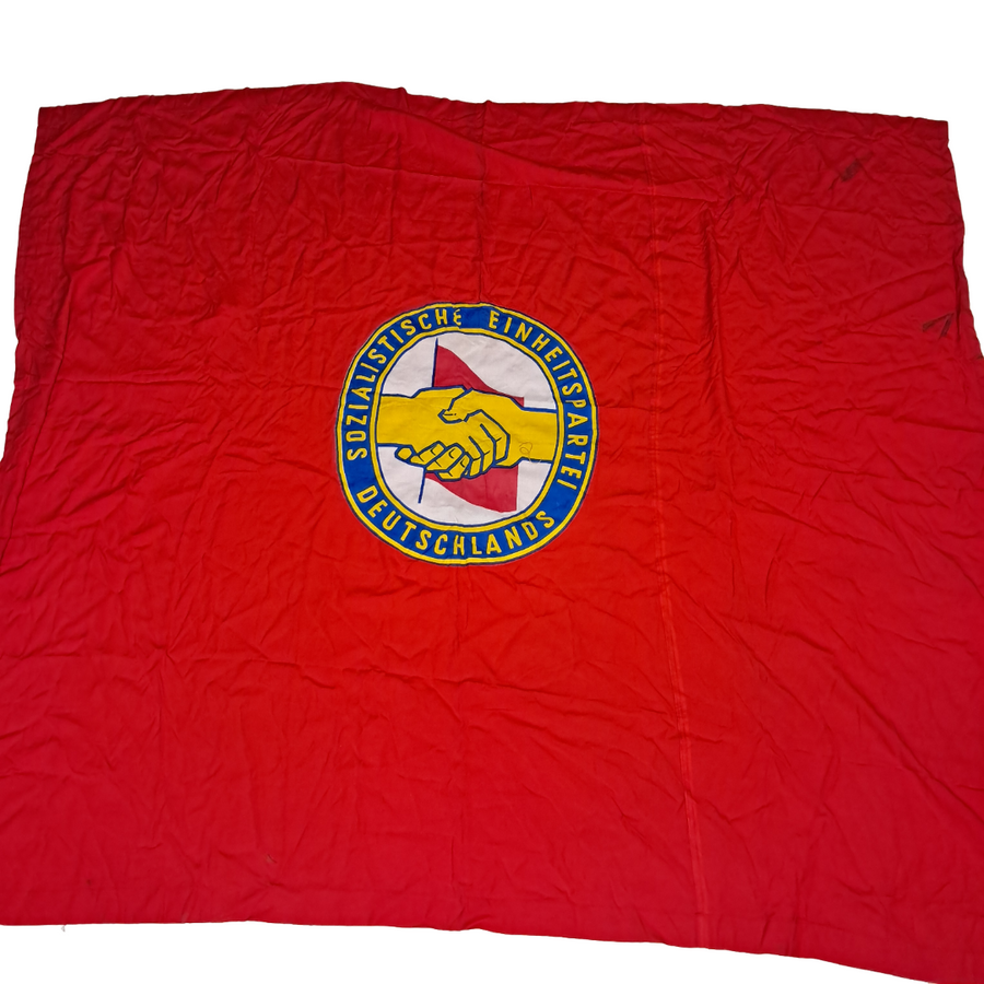 East German Socialist Unity Part Of Germany Banner Flag