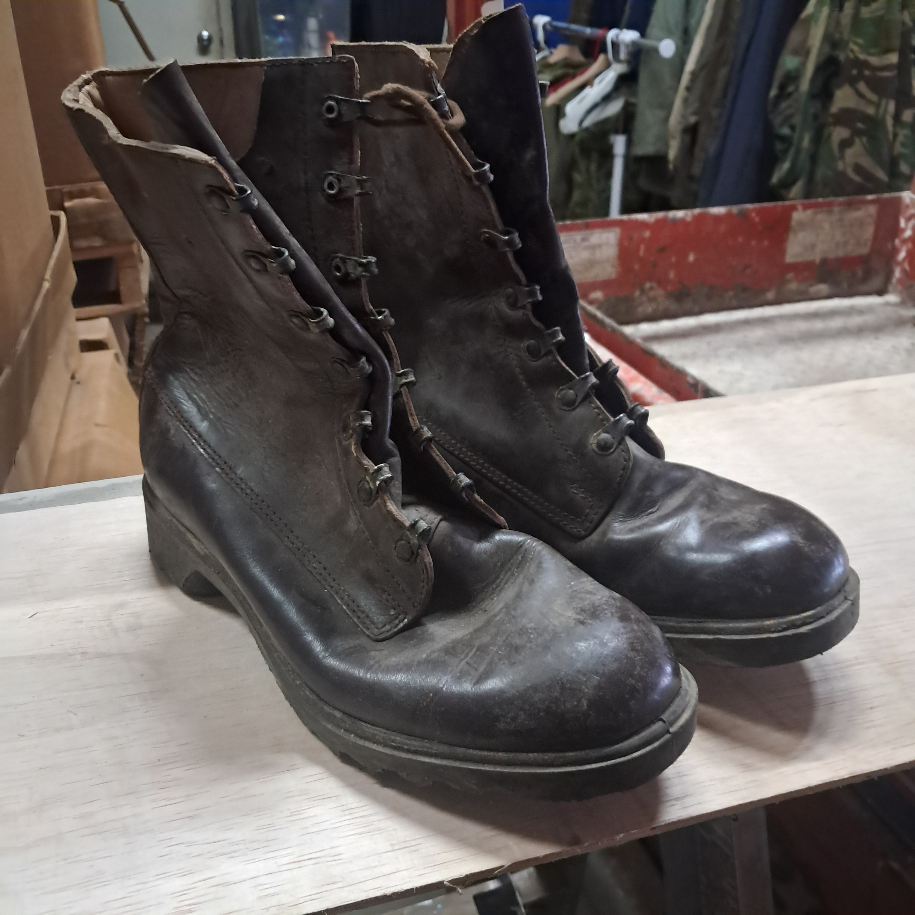 Assorted Military Boots and Shoes