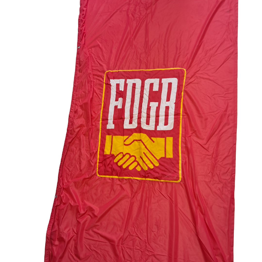 East German FDGB Banner Flag