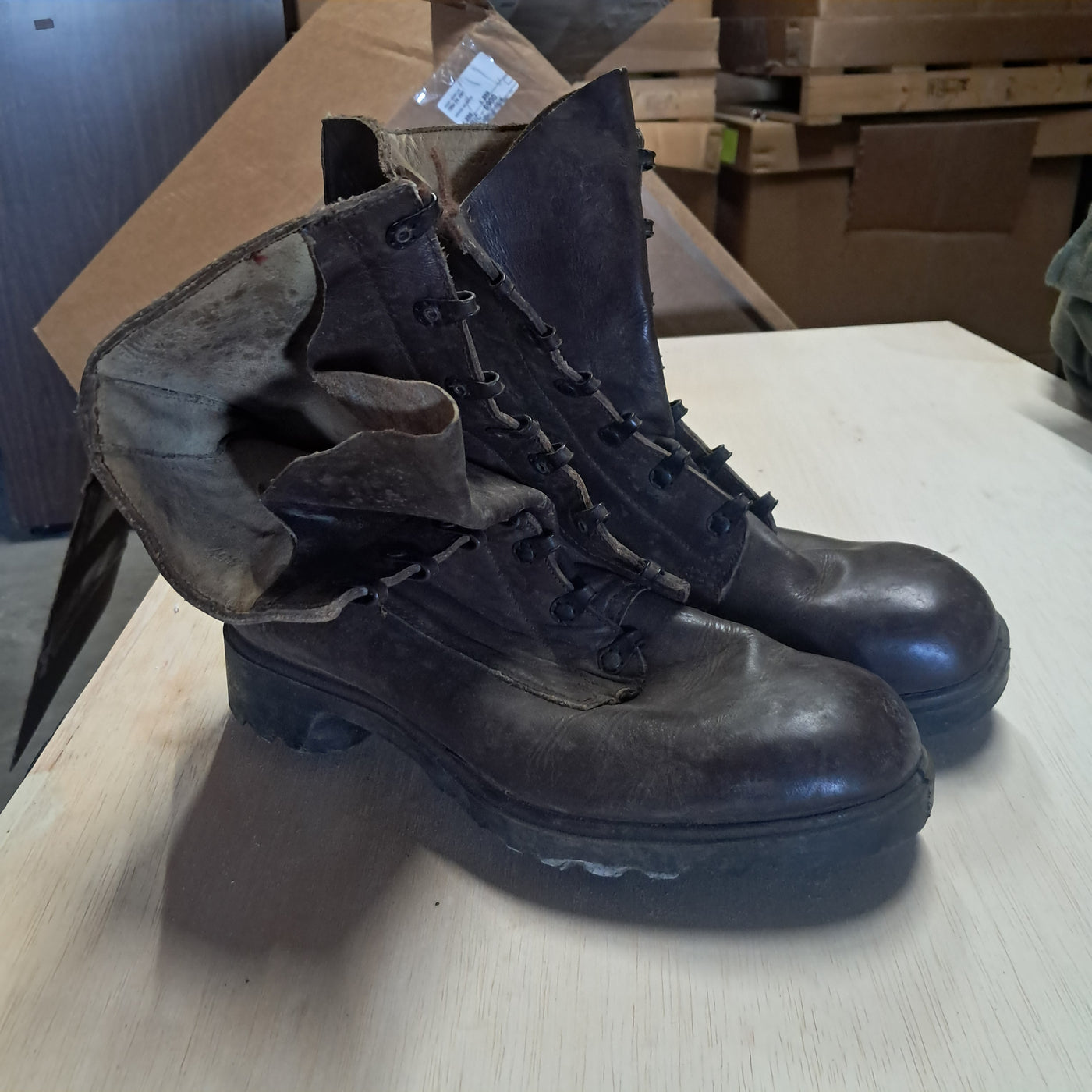 Assorted Military Boots and Shoes