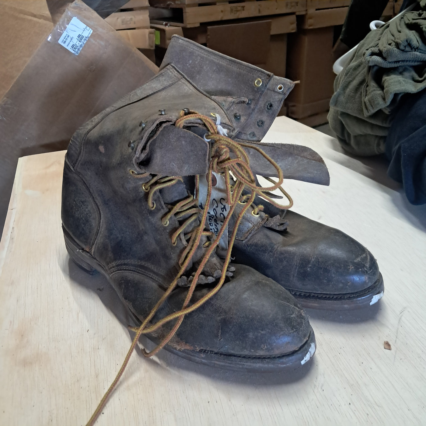 Assorted Military Boots and Shoes